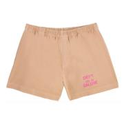 Fransk Logo Zuma Shorts Creme