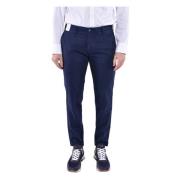 Slim Fit Chinos med ombuk