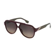 Rød Acetat Unisex Solbriller