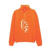 Orange Truck Driver Sweater