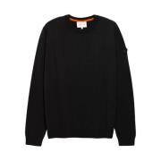 Sort Strik Rund Hals Sweater