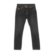 Antracit Bomuld Denim Jeans