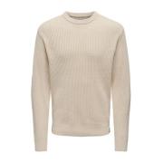 Herre Honeycomb Effekt Sweater