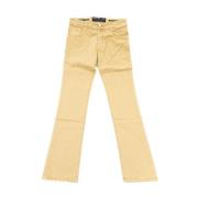 Slim Fit Beige Bomuld Bland Jeans