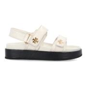 Ivory Lukkede Flade Sandaler Kira AW24