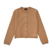 Brun Merinould Cardigan Sweater