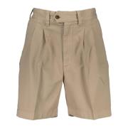 Beige Bermuda Shorts med Logo