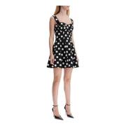 Polka Dot Strapless Mini Dress