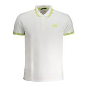 Hvid Polo T-shirt med Broderet Logo