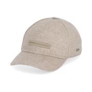 Kashmir Baseball Cap Beige Tone Logo