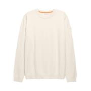 Beige Strik Rund Hals Sweater