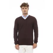 V-hals langærmet sweater