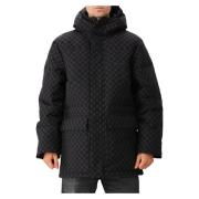 Sort Monogram Puffer Jakke