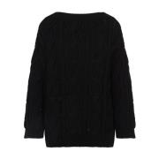 Sort Sweater Elegant Stil