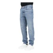 Afslappet pasform blå denim jeans