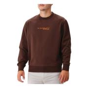 Metropolis Stretch Fleece Crewneck Sweatshirt Rum Raisin