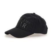 Sort Bomuld Baseball Cap med Logo