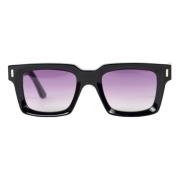 Retro Square Solbrille i Lilla/Sort