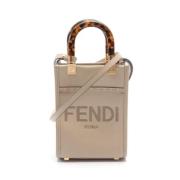 Pre-owned Stof fendi-tasker