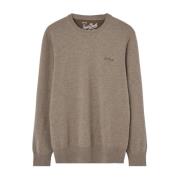 Beige Logo Miniature Sweater Jersey