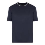 Blå Kortærmet Regular Fit Jersey T-Shirt