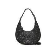 Mini Brioche Hobo Taske med Strass