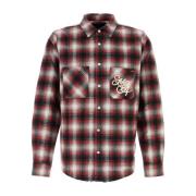 Broderet Flannel Skjorte