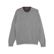 To-farvet uld-kashmir sweater