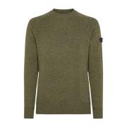 Blød uldblandet crew-neck sweater