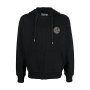 Sort Zip-Gennem Sweatshirt SS23