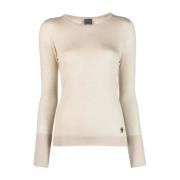 Kashmir Choker Sweater i Beige