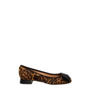 Loafer med leopardprint og sløjfedetalje