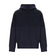 Navy Blue Pinstripe Hoodie