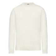 Uldblandet rund hals sweater