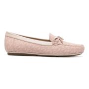 Casual Beige Loafers med tekstiloverdel