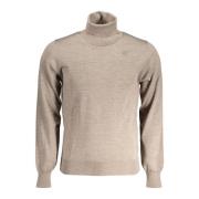 Brun Langærmet Sweater med Logo