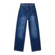 Klassiske Indigo Wide Leg Jeans