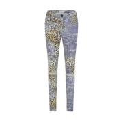 Leopard Print High Waist Skinny Jeans