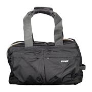 Sporty Duffle Taske Sort Kontrast Detaljer