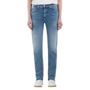 Blå High Rise Jeans