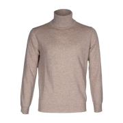 Herre højhalset sweater, uld kasjmir