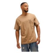 Brun Herre 5D T-shirt Stilfuld