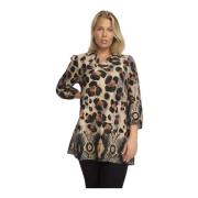 Leopard Print Tunika Top