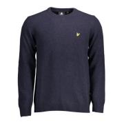 Blå Langærmet Sweater med Logo