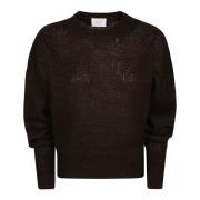 Mohair Uld Crewneck Strik Pullover