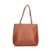 Casual Beige Tote Taske