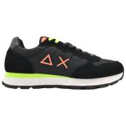 Sort Nylon Sneakers Tom Fluo