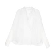 Silk Organza Hvid Skjorte