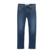 Slim Fit Indigo Blå Denim Jeans