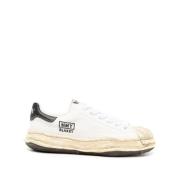 Hvide Sneakers med Logo Patch